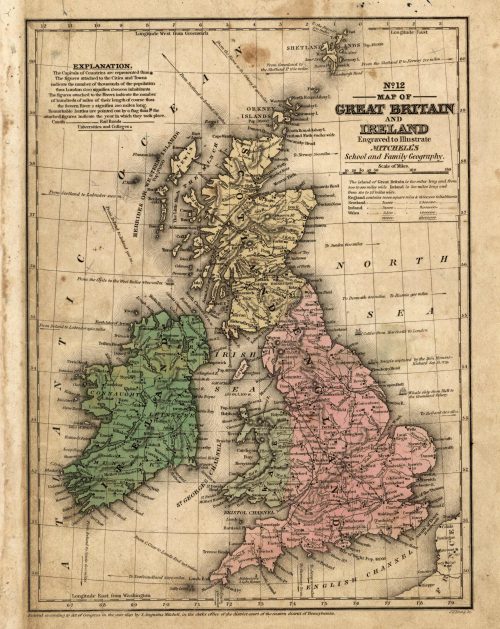 Map of Great Britain and Ireland