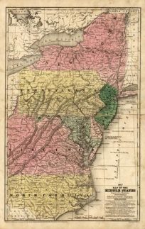 Map of the Middle States