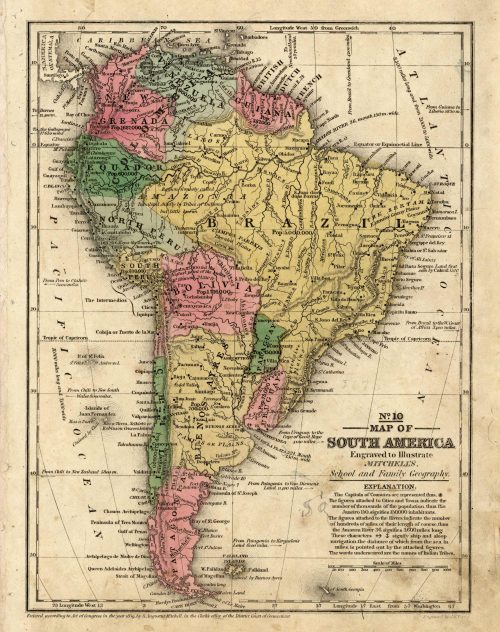 Map of South America