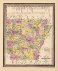 A New Map of Arkansas with its Canals
