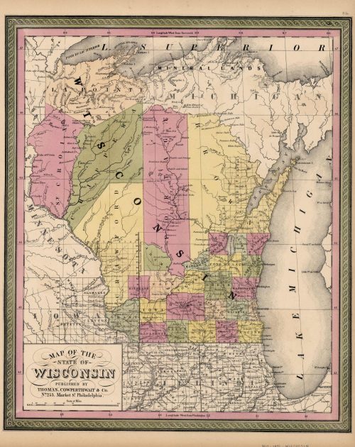 Map of the State of Wisconsin