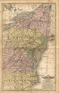 Map of the Middle States and Part of the Southern