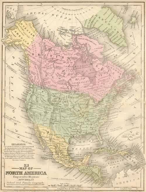 Map of North America