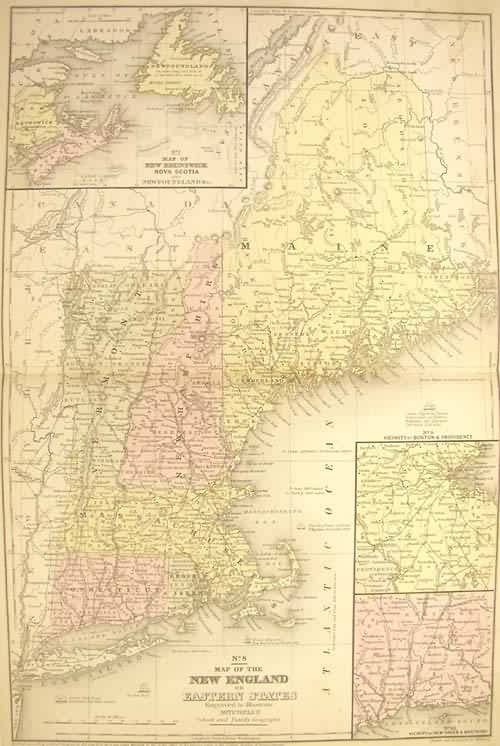 Map of the New England or Eastern States