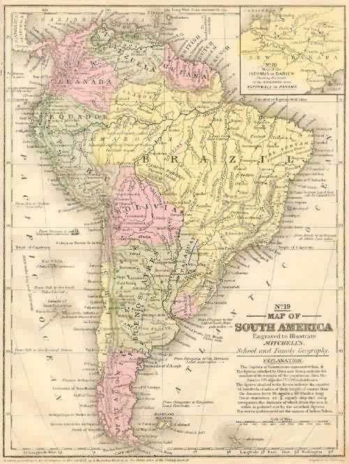 Map of South America