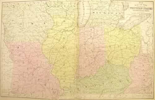 Map of the Chief part of the Western States Including Western Virginia