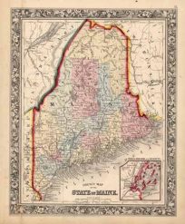 County Map of the State of Maine