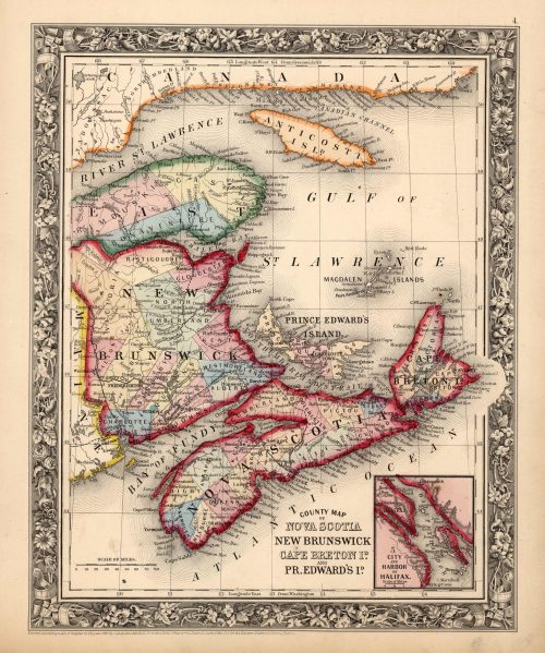 County Map of Nova Scotia