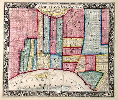 Plan of Philadelphia - Art Source International