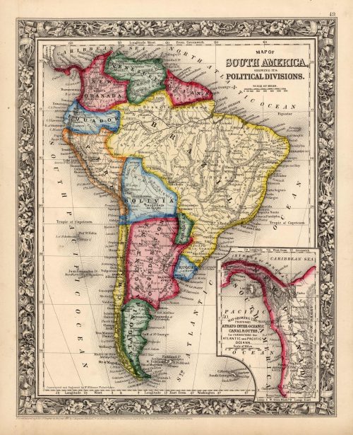 Map of South America