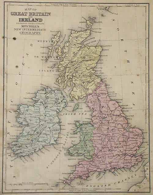 Map of Great Britain and Ireland Map of Great Britain and Ireland