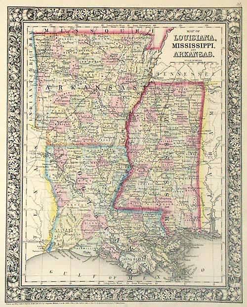 Map of Louisiana