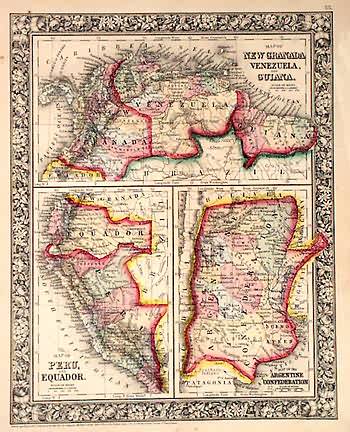 Map of New Granada