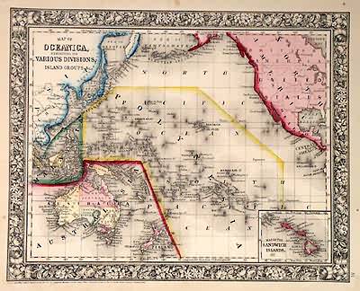 Map of Oceanica