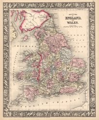 County Map of England and Wales