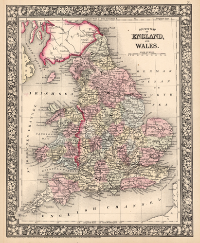 County Map of England and Wales County Map of England and Wales