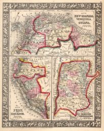 Map of New Granada Venezuela