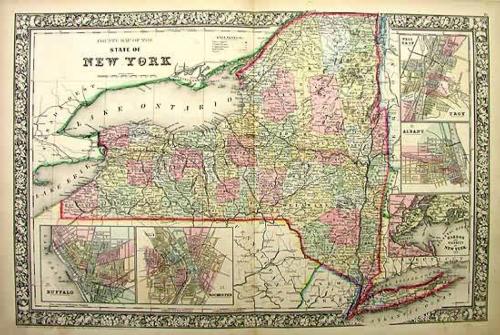 County Map of the State of New York