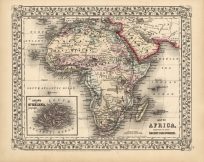 Map of Africa Showing its most Recent Discoveries'