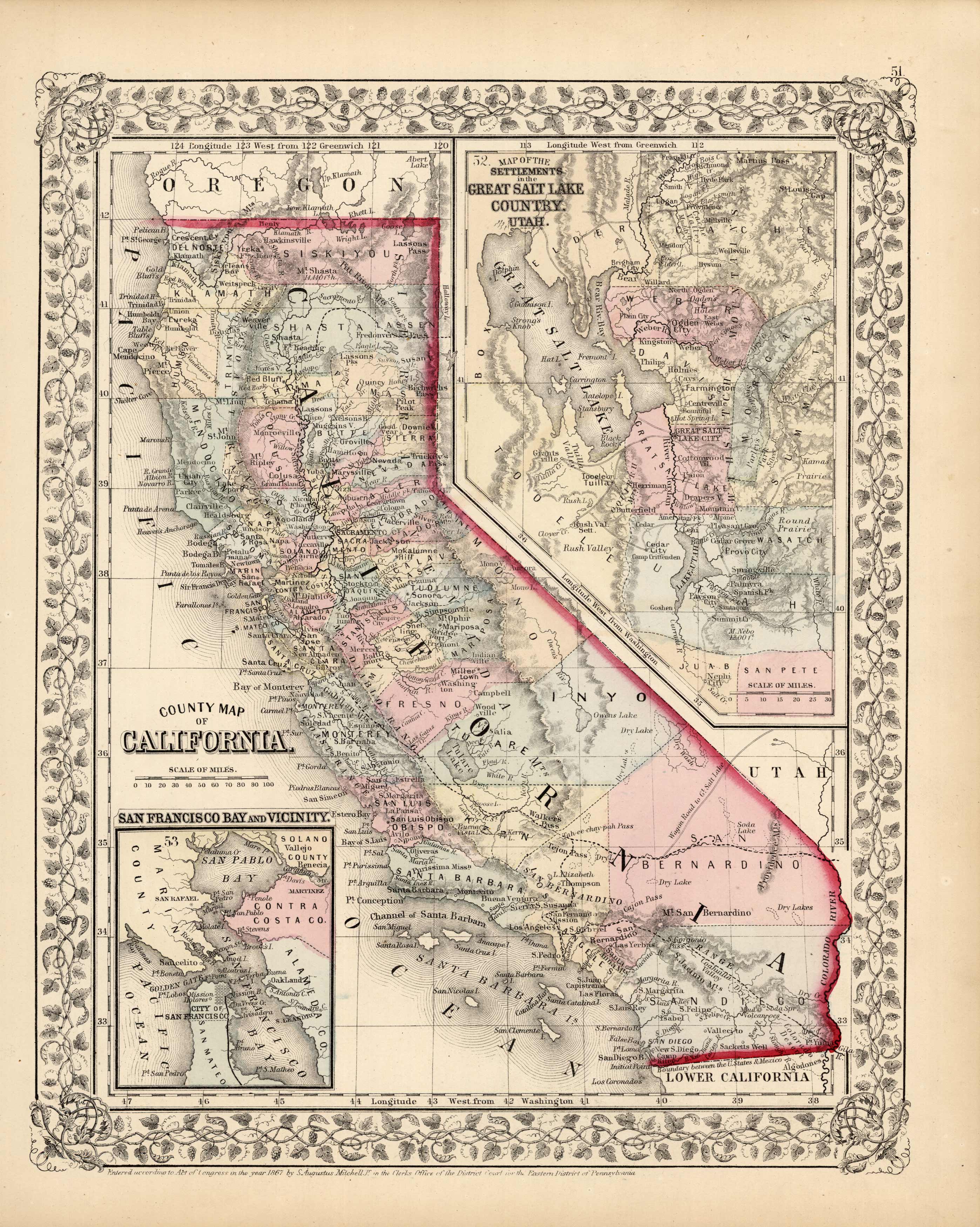 County Map of California
