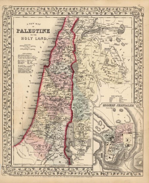 A New Map of Palestine or The Holy Land