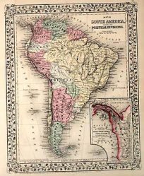 Map of South America