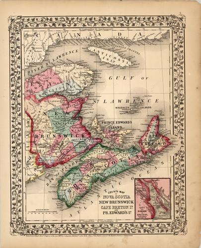 County Map of Nova Scotia