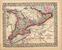Map of Ontario in Counties
