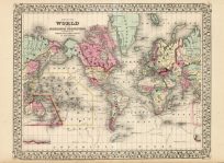 Map of the World on the Mercator Projection Exhibiting the American Continent as its Centre