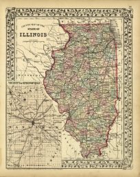 County Map of the State of Illinois
