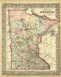 County Map of Minnesota