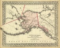 North Western America Showing the Territory Ceded By Russia To the United States