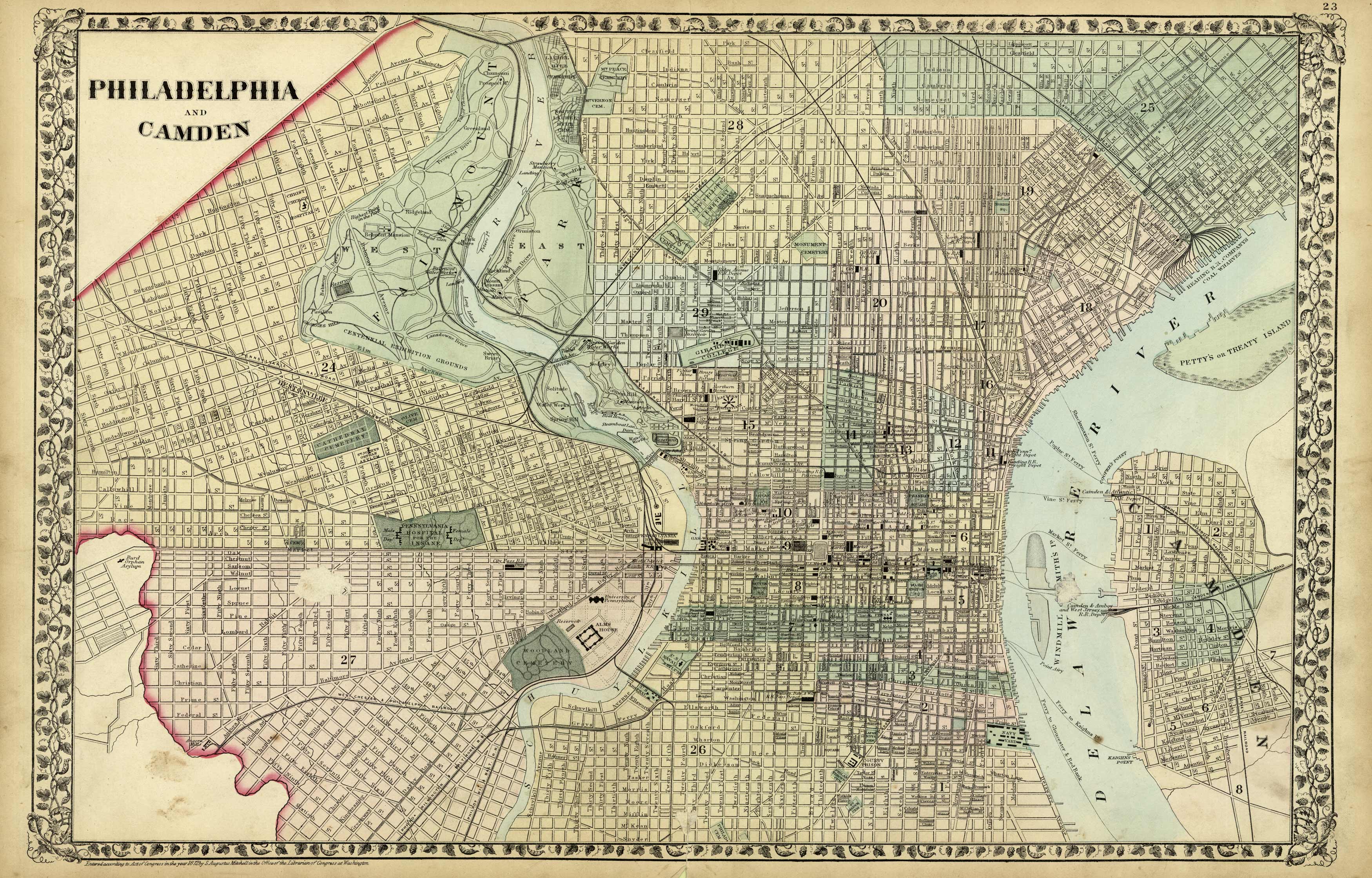 Philadelphia and Camden