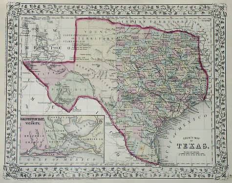 County Map of Texas