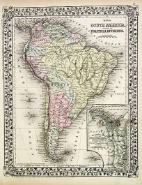 Map of South America