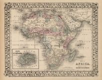 Map of Africa Showing its Most Recent Discoveries