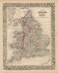 County Map of England and Wales