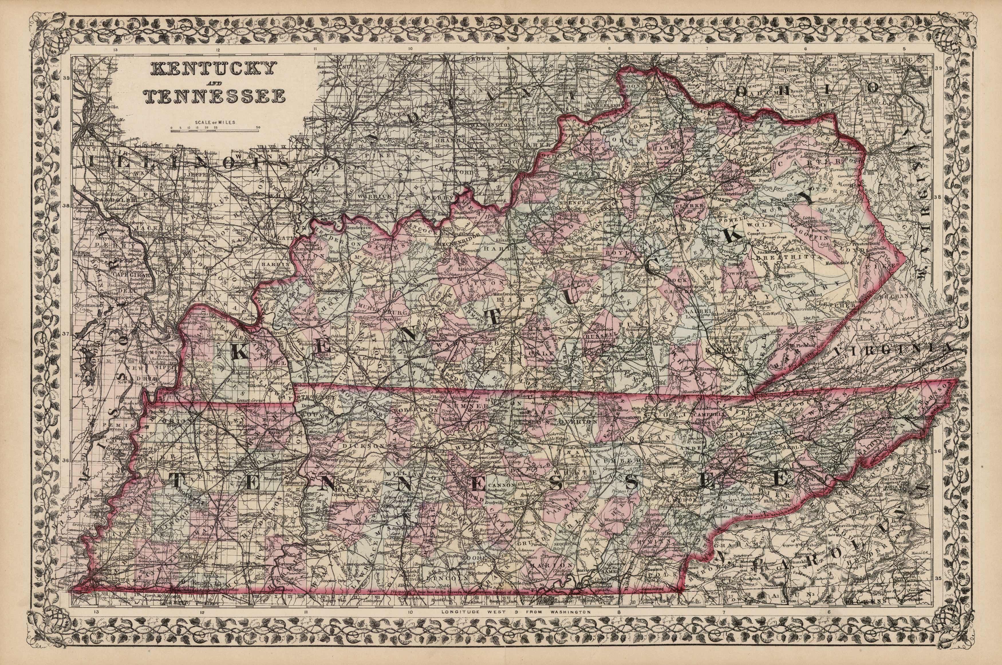 Kentucky and Tennessee