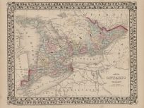 Map of Ontario in Counties