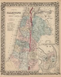 A New Map of Palestine or the Holy Land
