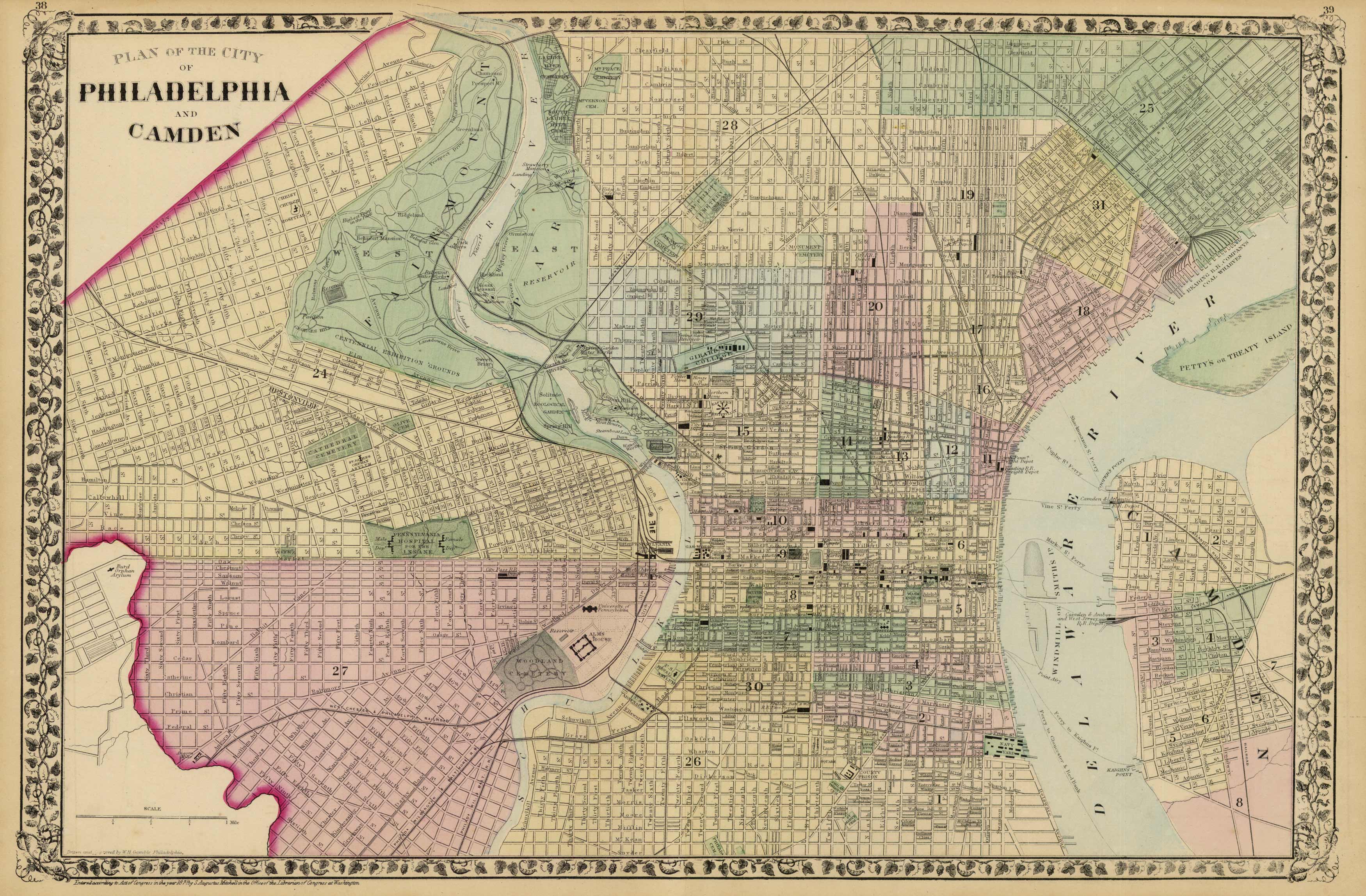Plan of the Cities of Philadelphia and Camden
