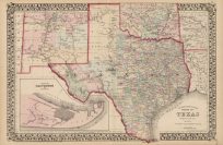 County Map of the State of Texas
