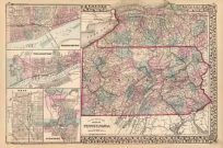 County Map of the State of Pennsylvania