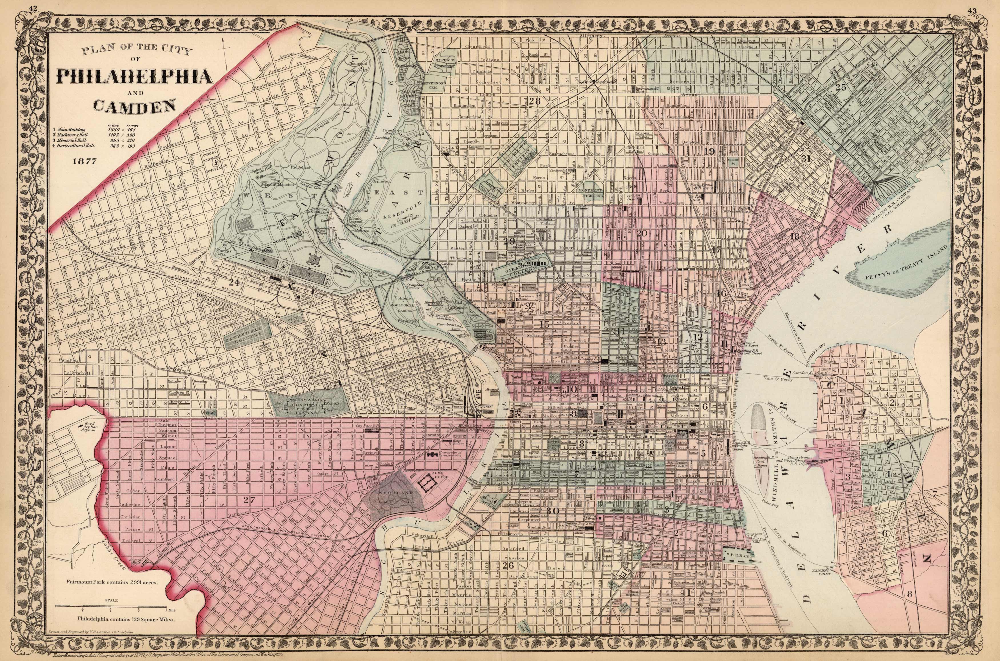 Plan of the Cities of Philadelphia and Camden