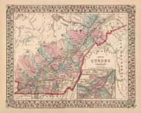 Map of Quebec in Counties
