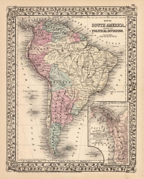 Map of South America