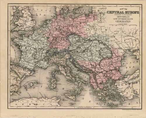 Map of Central Europe