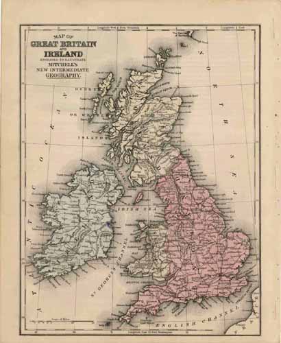 Map of Great Britain and Ireland