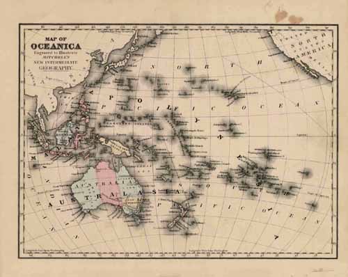 Map of Oceanica