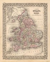 County Map of England and Wales